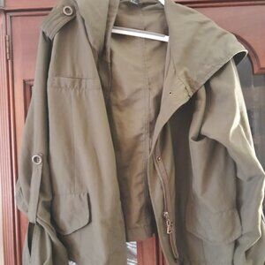 Army Green forever 21 cropped jacket